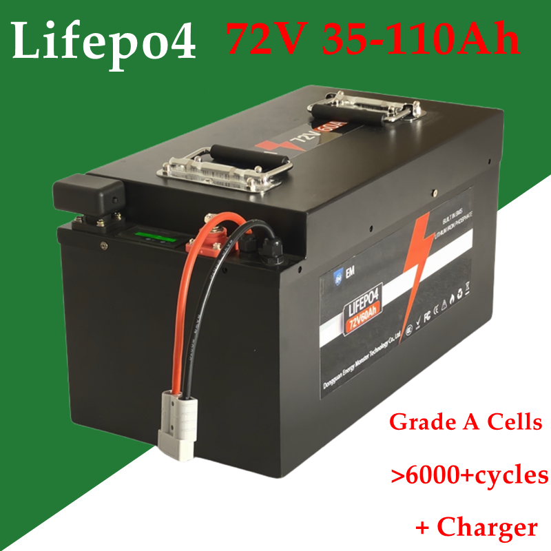 72V 60Ah Lifepo4 Battery Pack - Baterai Lithium 72V 35Ah 40Ah 50Ah