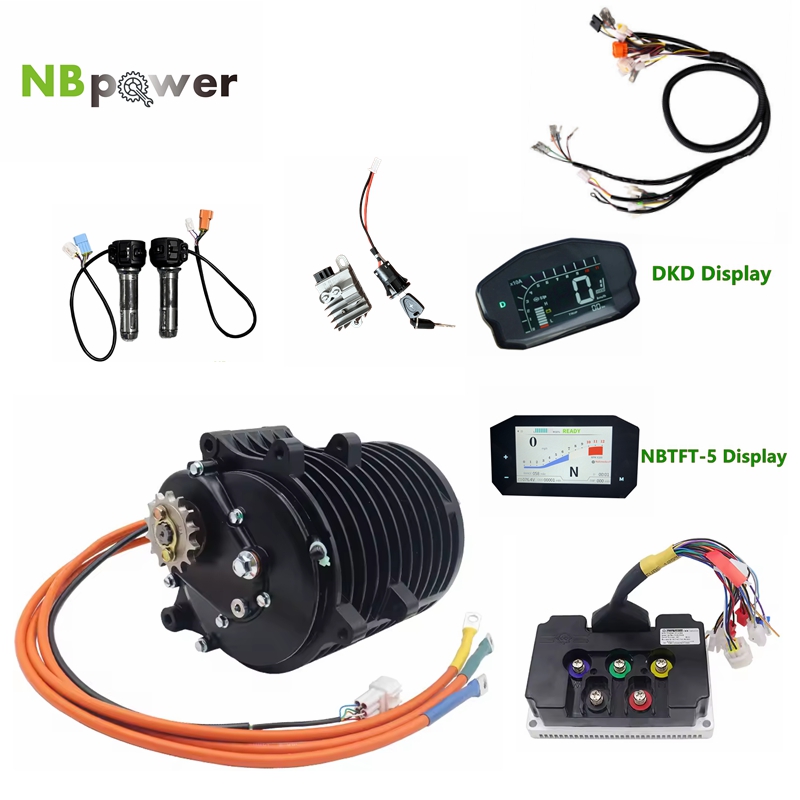 Mid Drive Motor Kit 72V 3000W - QS138 70H V3 3000W Motor Mid-Drive