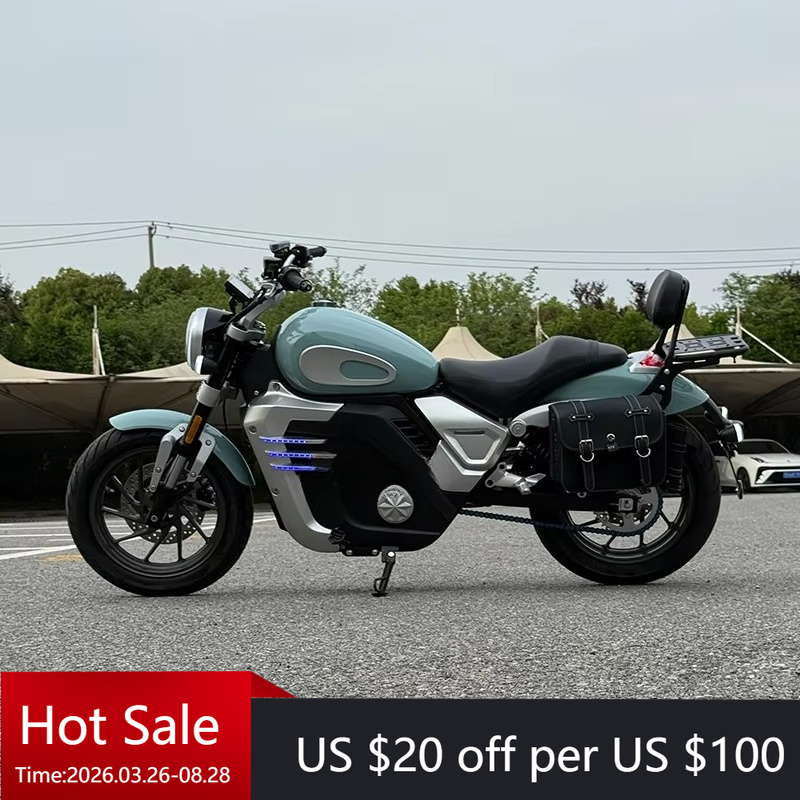 72V 5000W Electric Motorcycle - Motor Listrik Retro Prince Central Racing