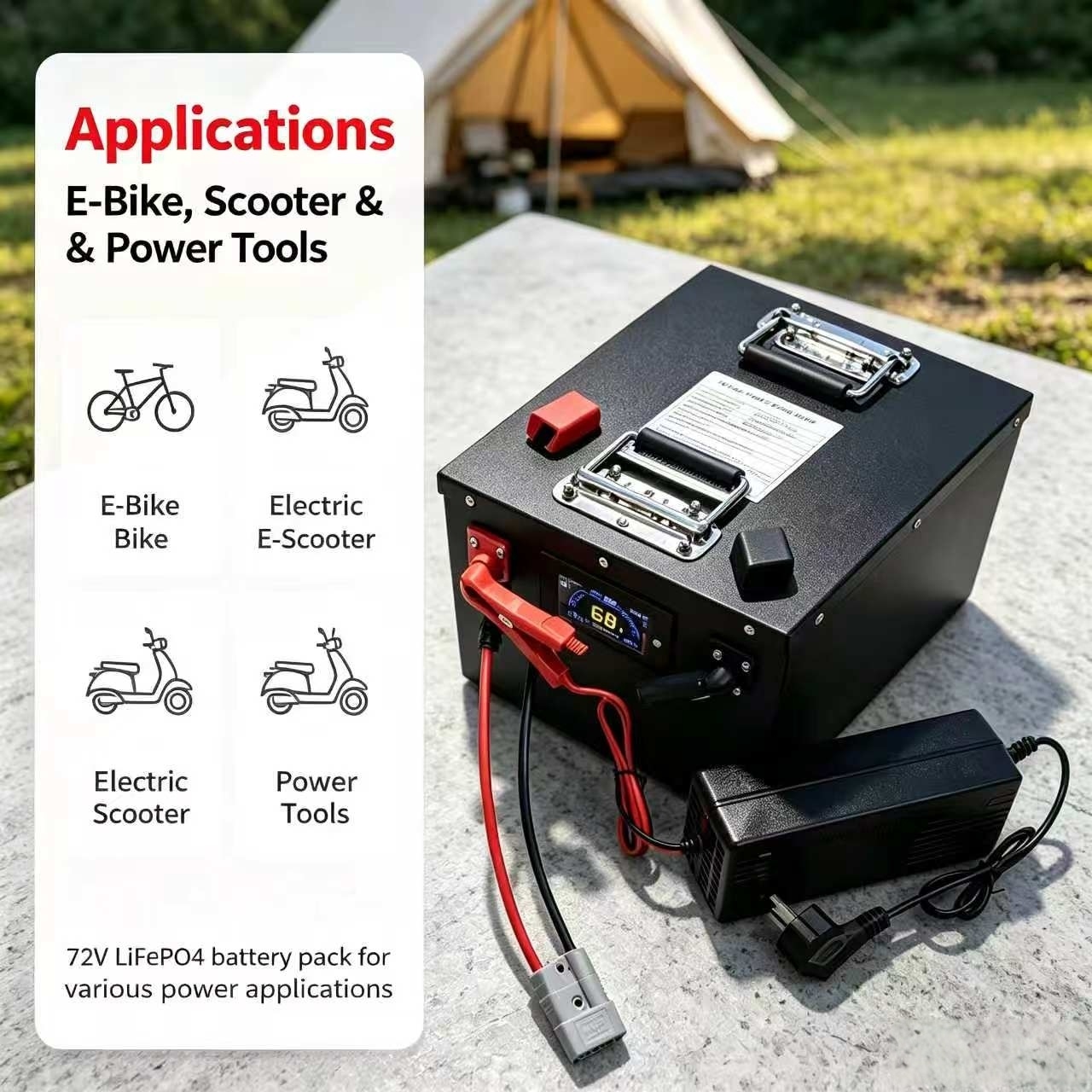 Paket baterai isi ulang lithiu - 72V 60Ah Lifepo4 Battery Pack ulasan dan harga